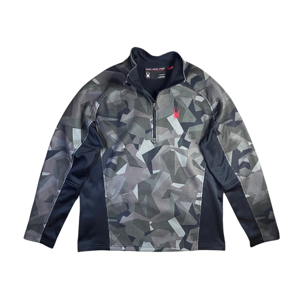 Spyder Mid-weight 1/4 Zip Graphite Jacket - XL